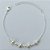 PULSEIRA FOLHEADA A PRATA COM 50 MILÉSIMOS + VERNIZ DIAMOND - PULSEIRA COM BOLINHAS EM PÉROLAS  - TAMANHO: 16CM + EXTENSOR E  FECHO LAGOSTA (PRA104) PRPS001110 - Imagem 1
