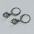 BRINCO EM AÇO INOXIDÁVEL - BRINCOS ARGOLAS DE PRESSÃO COM PINGENTE EM ZIRCÔNIA CORAÇÃO LILÁS 7X8MM - COMPOSIÇÃO: AÇO INOXIDÁVEL - (AÇO1735)- ACBR000272 - Imagem 2