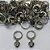 BRINCO EM AÇO INOXIDÁVEL- BRINCOS ARGOLAS DE PRESSÃO COM PINGENTE CORAÇÃO COM ZIRCÔNIA 6MM - COMPOSIÇÃO: AÇO INOXIDÁVEL - (AÇO1752)- ACBR000282 - Imagem 1