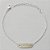 PULSEIRA FOLHEADA A PRATA COM 50 MILÉSIMOS + VERNIZ DIAMOND - PULSEIRA COM PLAQUINHA COM PALAVRA LOVE - TAMANHO: 16CM + EXTENSOR E FECHO LAGOSTA - (PRA105) PRPS001111 - Imagem 1