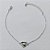 PULSEIRA FOLHEADA A PRATA COM 50 MILÉSIMOS + VERNIZ DIAMOND - PULSEIRA COM CORAÇÃO MARTELADO - TAMANHO: 15CM + EXTENSOR E FECHO LAGOSTA PRPS001113 - Imagem 1