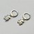 BRINCO EM AÇO INOXIDÁVEL (CX102) BRINCO ARGOLA DE PRESSÃO PINGENTE URSINHO 8MM - COMPOSIÇÃO: AÇO INOXIDÁVEL - (AÇO1762) ACBR000295 - Imagem 2