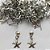 BRINCO EM AÇO INOXIDÁVEL- BRINCO DE PINO COM PINGENTE DE ESTRELA DO MAR 8MM - COMPOSIÇÃO: AÇO INOXIDÁVEL - (AÇO1769) ACBR000297 - Imagem 1