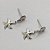 BRINCO EM AÇO INOXIDÁVEL- BRINCO DE PINO COM PINGENTE DE ESTRELA DO MAR 8MM - COMPOSIÇÃO: AÇO INOXIDÁVEL - (AÇO1769) ACBR000297 - Imagem 2
