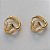 BRINCO FOLHEADO A OURO - BANHADO COM 5 MILÉSIMOS + VERNIZ DIAMOND - (BA820ZD) BRINCO ARGOLA DE PRESSÃO CORAÇÃO LOVE 8MM (OURO125) OUBR000221 - Imagem 1