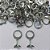 BRINCO EM AÇO INOXIDÁVEL - BRINCO ARGOLINHA DE PRESSÃO COM PINGENTE RABO DE BALEIA 10MM - COMPOSIÇÃO: AÇO INOXIDÁVEL (AÇO1779) ACBR000307 - Imagem 1