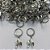 BRINCO EM AÇO INOXIDÁVEL - BRINCO ARGOLINHA DE PRESSÃO COM PINGENTE FOLHAS 16MM - COMPOSIÇÃO: AÇO INOXIDÁVEL (AÇO1782) ACBR000308 - Imagem 1