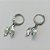 BRINCO EM AÇO INOXIDÁVEL - BRINCO ARGOLINHA DE PRESSÃO COM PINGENTE FOLHAS 16MM - COMPOSIÇÃO: AÇO INOXIDÁVEL (AÇO1782) ACBR000308 - Imagem 2