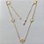 SHOCKER FOLHEADA A OURO - BANHADO COM 5 MILÉSIMOS + VERNIZ DIAMOND - SHOCKER 45CM TREVO MADRE PÉROLA 10MM - FECHO LAGOSTA (OURO276) OUSH000003 - Imagem 1