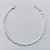 PULSEIRA FOLHEADA A PRATA COM 50 MILÉSIMOS + VERNIZ DIAMOND - PULSEIRA 23CM LARGURA 3MM PRPS001120 - Imagem 1