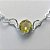 PULSEIRA FOLHEADA A PRATA COM 50 MILÉSIMOS + VERNIZ DIAMOND - CORRENTE CORAÇÃO 17CM + EXTENSOR E FECHO LAGOSTA - PINGENTE EM ZIRCÔNIA AMARELO 9MM (PRA150) PRPS001120 - Imagem 2