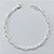 PULSEIRA FOLHEADA A PRATA COM 50 MILÉSIMOS + VERNIZ DIAMOND - PULSEIRA 20CM LARGURA 4MM PRPS001122 - Imagem 1