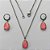 CONJUNTO EM AÇO INOXIDÁVEL - (AÇO03) GARGANTILHA COM CORRENTE 50CM E PINGENTE EM RESINA ROSA COM BRILHOS 3X7 - COMPOSIÇÃO: AÇO INOXIDÁVEL - (AÇO1798) ACCJ000083 - Imagem 1