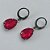 BRINCO EM AÇO INOXIDÁVEL - BRINCO ARGOLINHA DE PRESSÃO COM PINGENTE EM RESINA ROSA 3X7MM - COMPOSIÇÃO: AÇO INOXIDÁVEL - (AÇO1803)ACBR000320 - Imagem 2