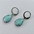 CONJUNTO EM AÇO INOXIDÁVEL - (AÇO03) GARGANTILHA COM CORRENTE 50CM E PINGENTE EM RESINA AZUL COM BRILHOS 3X7MM - COMPOSIÇÃO: AÇO INOXIDÁVEL - AÇO1812 ACCJ000087 - Imagem 3