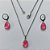 CONJUNTO EM AÇO INOXIDÁVEL - (AÇO03) GARGANTILHA COM CORRENTE 50CM E PINGENTE EM RESINA ROSA 3X7MM - COMPOSIÇÃO: AÇO INOXIDÁVEL - (AÇO1837 )ACCJ000092 - Imagem 1