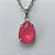 CONJUNTO EM AÇO INOXIDÁVEL - (AÇO03) GARGANTILHA COM CORRENTE 50CM E PINGENTE EM RESINA ROSA 3X7MM - COMPOSIÇÃO: AÇO INOXIDÁVEL - (AÇO1837 )ACCJ000092 - Imagem 2