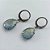 CONJUNTO EM AÇO INOXIDÁVEL - (AÇO03) GARGANTILHA COM CORRENTE 50CM E PINGENTE EM RESINA AZUL COM BRILHOS 3X7MM - COMPOSIÇÃO: AÇO INOXIDÁVEL - (AÇO1840) ACCJ000095 - Imagem 3