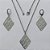 CONJUNTO EM AÇO INOXIDÁVEL - (AÇO03) GARGANTILHA COM CORRENTE 50CM E PINGENTE VAZADOS 25X15MM E BRINCO ARGOLA DE PRESSÃO COM PINGENTE VAZADOS - COMPOSIÇÃO: AÇO INOXIDÁVEL - (AÇO1841) ACCJ000096 - Imagem 1