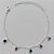 PULSEIRA FOLHEADA A PRATA COM 50 MILÉSIMOS + VERNIZ DIAMOND - PULSEIRA COM STRASS COLORIDOS - TAMANHO: 16CM + EXTENSOR E  FECHO LAGOSTA (PRA172) PRPS001128 - Imagem 1