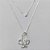GARGANTILHA FOLHEADA A PRATA COM 50 MILÉSIMOS + VERNIZ DIAMOND- GARGANTILHA CORRENTE VENEZIANA 45CM PINGENTE BORBOLETA COM MICRO ZIRCÔNIAS CRISTAL 22X18MM - FECHO LAGOSTA (PRA177)PRGG001403 - Imagem 1