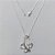 GARGANTILHA FOLHEADA A PRATA COM 50 MILÉSIMOS + VERNIZ DIAMOND- GARGANTILHA CORRENTE VENEZIANA 45CM PINGENTE BORBOLETA COM MICRO ZIRCÔNIAS LILÁS 22X18MM - FECHO LAGOSTA (PRA178) PRGG001404 - Imagem 1
