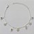 PULSEIRA FOLHEADA A PRATA COM 50 MILÉSIMOS + VERNIZ DIAMOND - PULSEIRA COM FLORES  E STRASS - TAMANHO: 16CM + EXTENSOR E  FECHO LAGOSTA (PRA187) PRPS001130 - Imagem 1