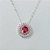 CONJUNTO FOLHEADO A PRATA COM 50 MILÉSIMOS  + VERNIZ DIAMOND CORRENTE CADEADO 45CM PINGENTE E BRINCOS DE PINOS REDONDO COM ZIRCÔNIA ROSA E CRAVEJADO EM MICROS ZIRCÔNIAS CRISTAIS 13MM PRCJ000160 - Imagem 2