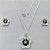 CONJUNTO FOLHEADO A PRATA COM 50 MILÉSIMOS + VERNIZ DIAMOND - CONJUNTO COM CORRENTE VENEZIANA 45CM - BRINCOS DE PINO FLOR ESMALTADA 15MM E PINGENTE EM FLOR ESMALTADA BRANCA / PRETA 22MM - (PRA240) PRCJ000171 - Imagem 1