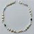 PULSEIRA FOLHEADA A PRATA COM 50 MILÉSIMOS + VERNIZ DIAMOND - PULSEIRA COM CRISTAIS COLORIDOS - TAMANHO: 17CM E  FECHO LAGOSTA (PRA244) PRPS001135 - Imagem 1
