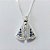 GARGANTILHA FOLHEADA A PRATA COM 50 MILÉSIMOS + VERNIZ DIAMOND - GARGANTILHA CORRENTE VENEZIANA 45CM PINGENTE NOSSA SENHORA APARECIDA COM MICROS ZIRCÔNIAS 19MM PRGG001420 - Imagem 2