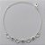 PULSEIRA FOLHEADA A PRATA COM 50 MILÉSIMOS + VERNIZ DIAMOND - PULSEIRA 18CM + EXTENSOR COM STRASS CRISTAIS E CORAÇÕES VAZADOS - (PRA269) PRPS001140 - Imagem 1