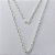 CORRENTE FOLHEADA A PRATA COM 50 MILÉSIMOS + VERNIZ DIAMOND - CORRENTE ELO PORTUGUÊS 5MM - TAMANHO: 60CM E FECHO LAGOSTA - (PRA272) PRCR000151 - Imagem 1