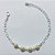 PULSEIRA FOLHEADA A PRATA COM 50 MILÉSIMOS + VERNIZ DIAMOND - PULSEIRA 12CM CORRENTE CORAÇÃO E PÉROLAS + EXTENSOR PRPS001144 - Imagem 1