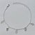 PULSEIRA FOLHEADA A PRATA COM 50 MILÉSIMOS + VERNIZ DIAMOND - PULSEIRA 16CM + EXTENSOR COM STRASS E FOLHAS VAZADAS - (PRA274) PRPS001144 - Imagem 1