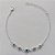 PULSEIRA FOLHEADA A PRATA COM 50 MILÉSIMOS + VERNIZ DIAMOND - PULSEIRA 16CM + EXTENSOR COM STRASS E OLHO GREGO - (PRA276) PRPS001146 - Imagem 1