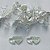 BRINCO FOLHEADA A PRATA COM 50 MILÉSIMOS + VERNIZ DIAMOND - BRINCO CORAÇÃO LOVE E CORAÇÃO VAZADO 11X5MM (PRA282) PRBR001123 - Imagem 1