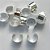 BRINCO FOLHEADA A PRATA COM 50 MILÉSIMOS + VERNIZ DIAMOND - BRINCO EAR CUFF LISO 10MM(UNIDADE) (PRA283) PRBR001124 - Imagem 1