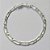 PULSEIRA FOLHEADA A PRATA COM 50 MILÉSIMOS + VERNIZ DIAMOND - PULSEIRA 1X1 19CM LARGURA 5MM - FECHO CANHÃO (PRA289) PRPS001148 - Imagem 1