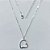GARGANTILHA FOLHEADA A PRATA COM 50 MILÉSIMOS + VERNIZ DIAMOND - GARGANTILHA CORRENTE CADEADO 45CM PINGENTE CORAÇÃO CRAVEJADO EM MICROS ZIRCÔNIAS COLORIDAS 17MM - FECHO LAGOSTA - PRGG001427 - Imagem 1