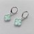 CONJUNTO FOLHEADO A PRATA COM 50 MILÉSIMOS + VERNIZ DIAMOND CORRENTE CADEADO 45CM PINGENTE TREVO VERDE 10MM E BRINCOS COM ARGOLA DE PRESSÃO TREVO VERDE 10MM PRCJ000193 - Imagem 2