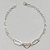 PULSEIRA FOLHEADA A PRATA COM 50 MILÉSIMOS + VERNIZ DIAMOND - PULSEIRA COM CORAÇÃO VAZADO AMOR - TAMANHO: 19CM E  FECHO LAGOSTA (PRA315) PRPS001154 - Imagem 1