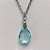 GARGANTILHA EM AÇO INOXIDÁVEL - (AÇO03) GARGANTILHA COM CORRENTE 50CM E PINGENTE EM ZIRCÔNIA AZUL CLARA 10X14MM - COMPOSIÇÃO: AÇO INOXIDÁVEL / ZIRCÔNIA - (AÇO1904) ACGG000338 - Imagem 2