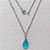 GARGANTILHA EM AÇO INOXIDÁVEL - (AÇO03) GARGANTILHA COM CORRENTE 50CM E PINGENTE EM ZIRCÔNIA AZUL 10X14MM - COMPOSIÇÃO: AÇO INOXIDÁVEL / ZIRCÔNIA - (AÇO1907) ACGG000341 - Imagem 1