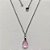 GARGANTILHA EM AÇO INOXIDÁVEL - (AÇO03) GARGANTILHA COM CORRENTE 50CM E PINGENTE EM ZIRCÔNIA ROSA 10X14MM - COMPOSIÇÃO: AÇO INOXIDÁVEL / ZIRCÔNIA - (AÇO1908) ACGG000342 - Imagem 1