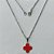 GARGANTILHA EM AÇO INOXIDÁVEL -  GARGANTILHA COM CORRENTE 42CM E PINGENTE TREVO VERMELHO 11MM - COMPOSIÇÃO: AÇO INOXIDÁVEL - (AÇO1937) ACGG000386 - Imagem 1