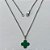 GARGANTILHA EM AÇO INOXIDÁVEL -  GARGANTILHA COM CORRENTE 42CM E PINGENTE TREVO VERDE 11MM - COMPOSIÇÃO: AÇO INOXIDÁVEL - (AÇO1939) ACGG000388 - Imagem 1
