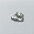 BRINCO FOLHEADA A PRATA COM 50 MILÉSIMOS + VERNIZ DIAMOND - BRINCO ARGOLA FORMATO CORAÇÃO COM 3 FILEIRAS DE MICRO ZIRCÔNIAS 18MM PRBR001130 - Imagem 1