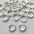BRINCO FOLHEADA A PRATA COM 50 MILÉSIMOS + VERNIZ DIAMOND - BRINCO ARGOLA COM 2 FILEIRAS DE MICRO ZIRCÔNIAS 13MM PRBR001135 - Imagem 2