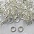 BRINCO FOLHEADA A PRATA COM 50 MILÉSIMOS + VERNIZ DIAMOND - BRINCO DE PINO CÍRCULO 6MM (PRA331)(PAR) PRBR001137 - Imagem 1